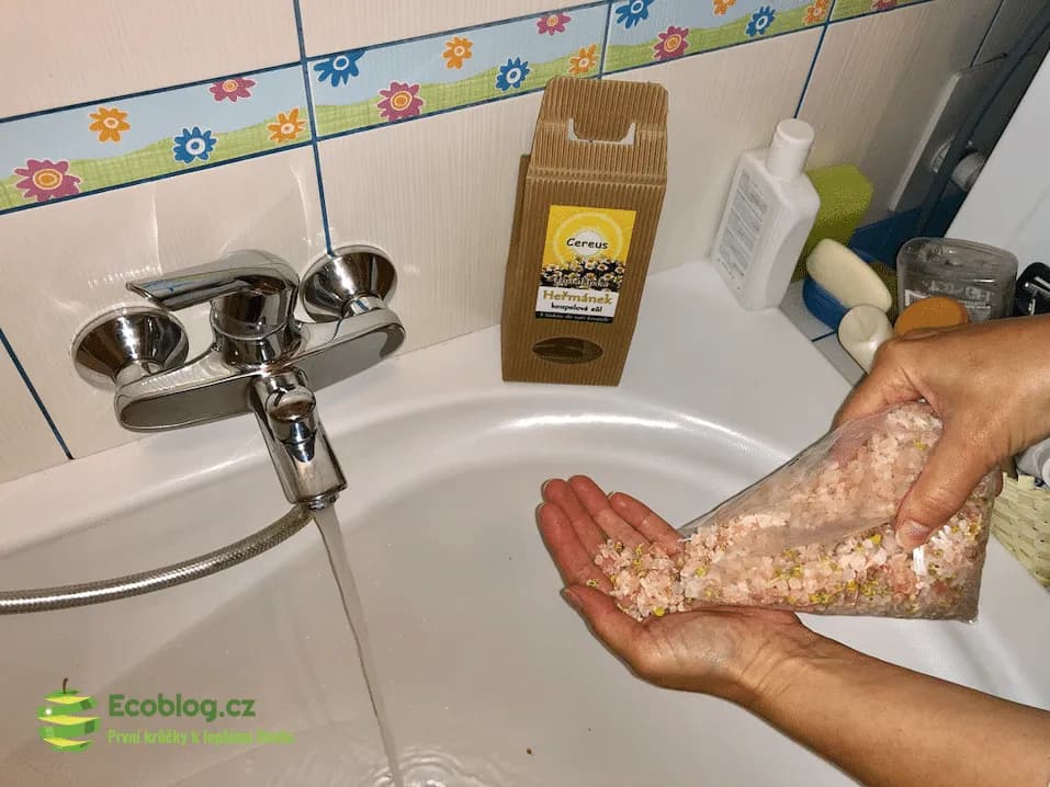 Heřmánek a Cereus himálajská sůl pohromadě v balení