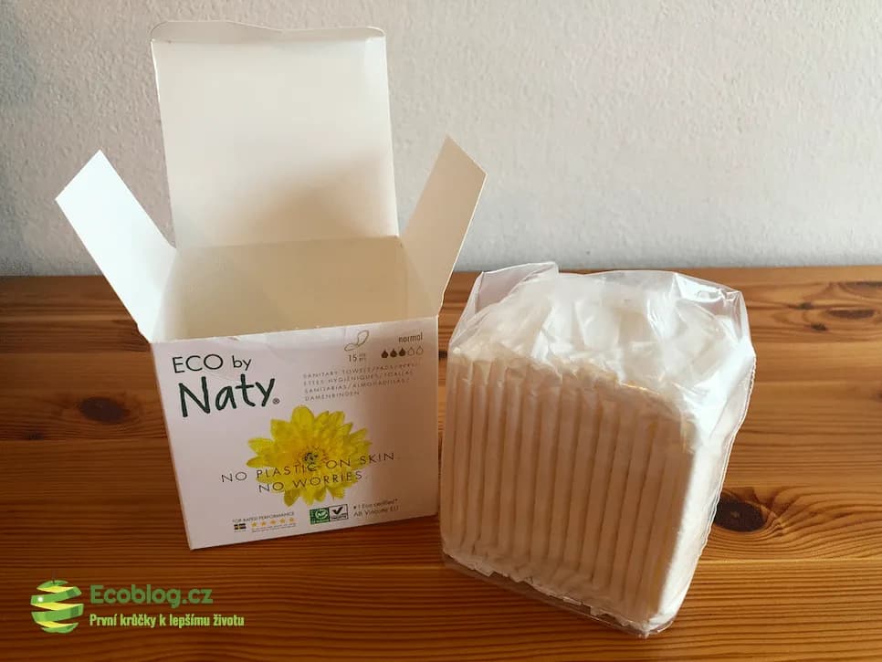 Eko vložky Naty s certifikací OK Biobased na obnovitelné materiály