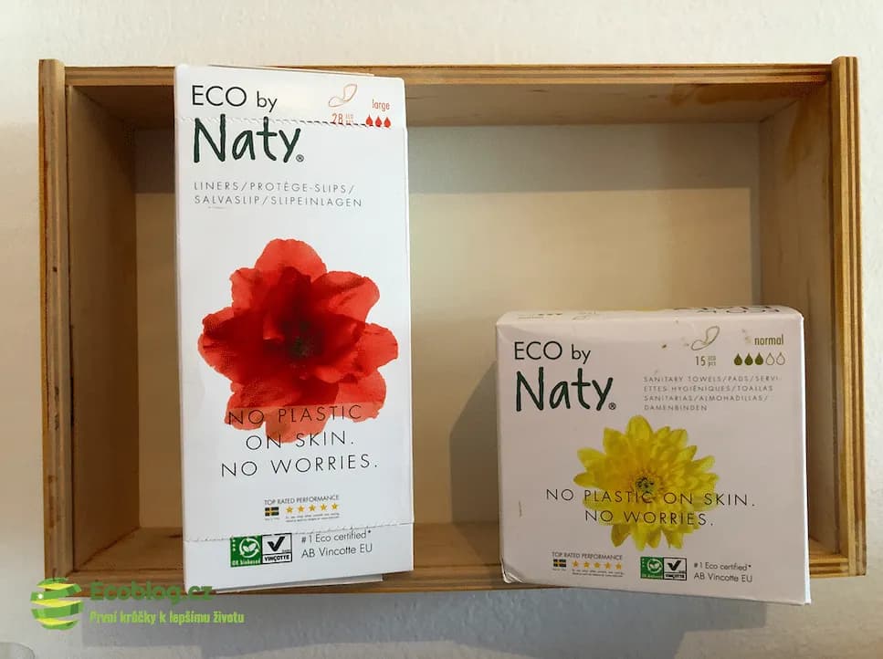 Detail Naty slipové vložky z dřevité celulózy bez parfému a chemie