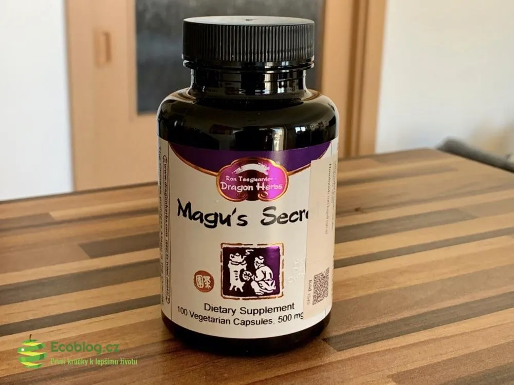 Balení Magu's Secret od Dragon Herbs připravené k testování