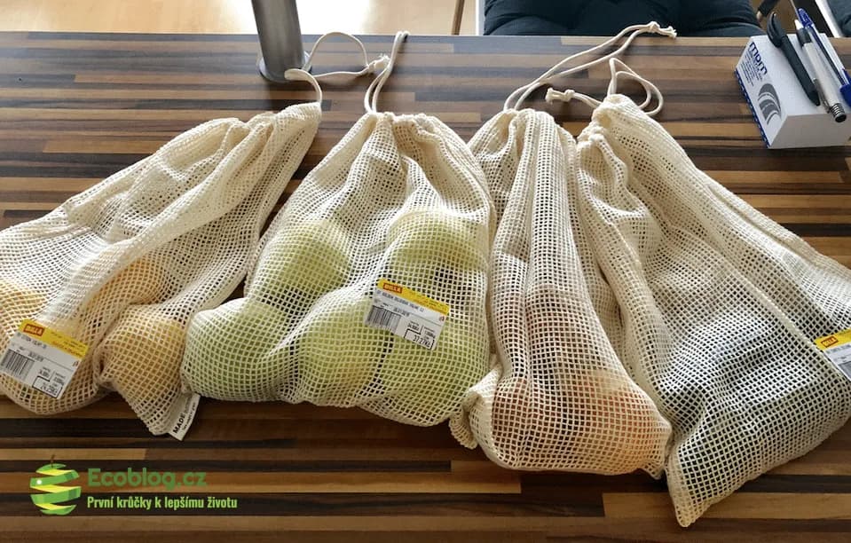 Biobavlněné sáčky Re-Sack na ovoce a zeleninu při zero waste nákupu
