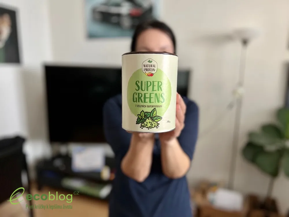 NaturalProtein Super Greens, směs zelených superpotravin