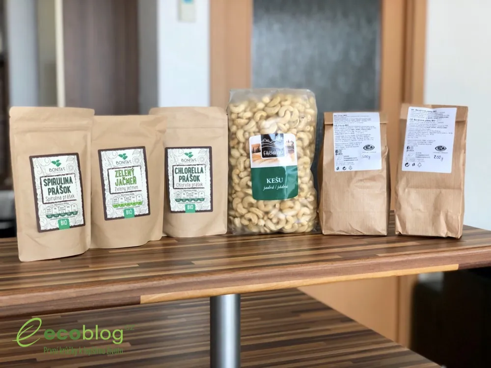 Bezobalové sypké potraviny z e-shopu Nutiva