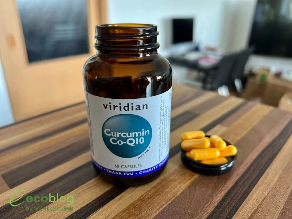 Viridian Curcumin Co-Q10 s kapslemi