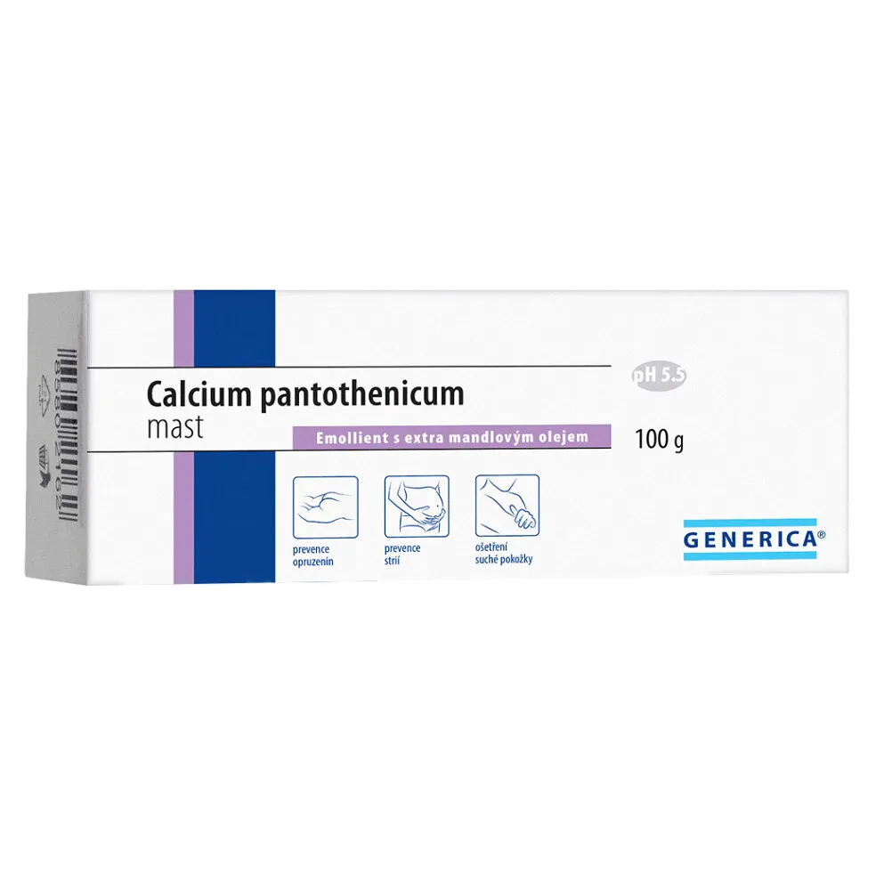 Generica Calcium pantothenicum mast, nejlevnější varianta na péči o tetování