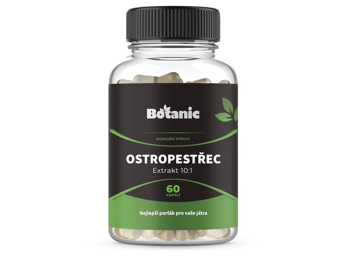 Botanic Ostropestřec mariánský extrakt 10:1, 60 kapslí