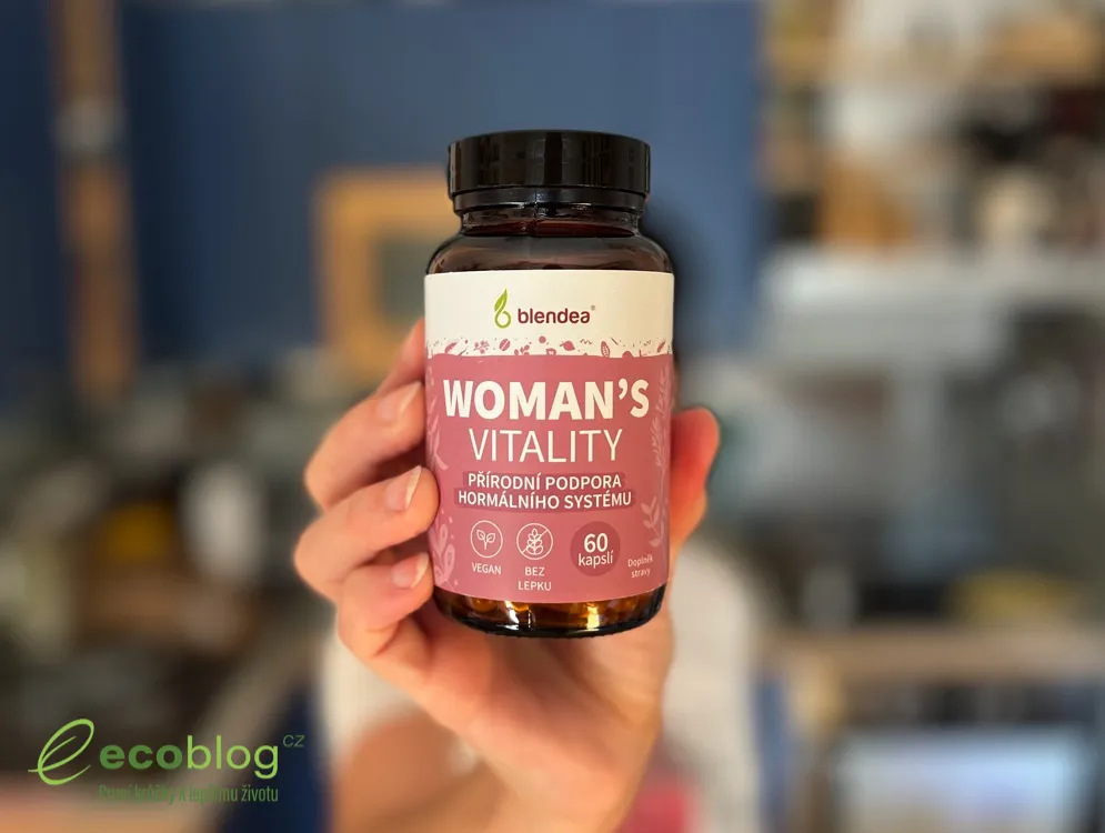 Kapsle Blendea Woman's Vitality se směsí bylin, vitaminů a minerálů