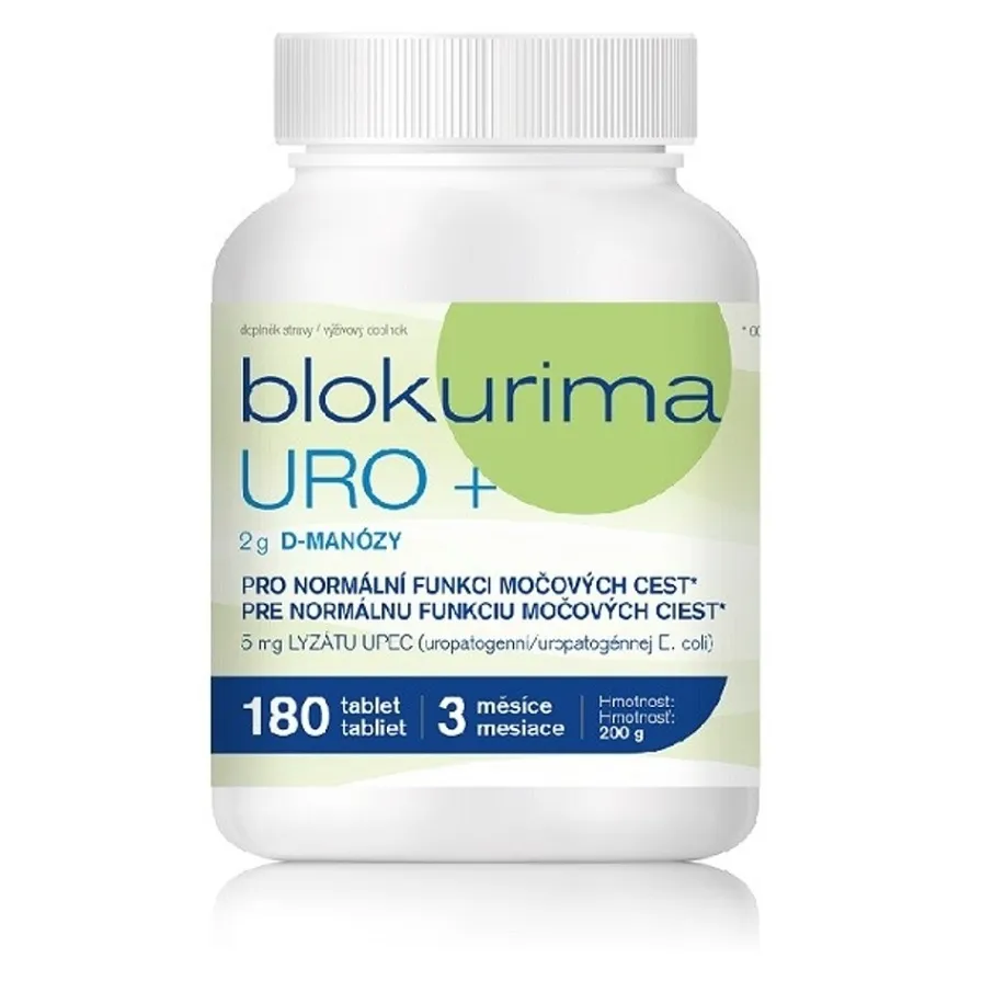 Blokurima URO+ s D-manózou, druhé místo srovnání