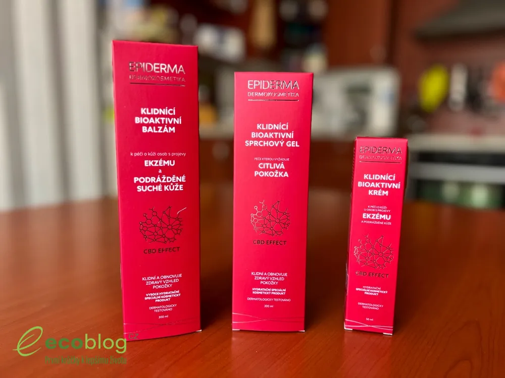 Epiderma CBD Rozšířený program na ekzém, sada tří přípravků