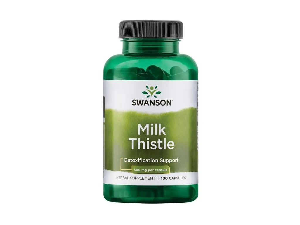 Swanson Milk Thistle, 500 mg na kapsli, 100 kapslí