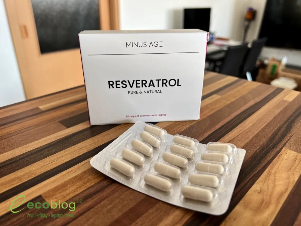 Minus Age Resveratrol, kapsle v samostatných blistrech
