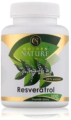 Golden Nature Resveratrol, veganské kapsle s 98% extraktem z křídlatky japonské