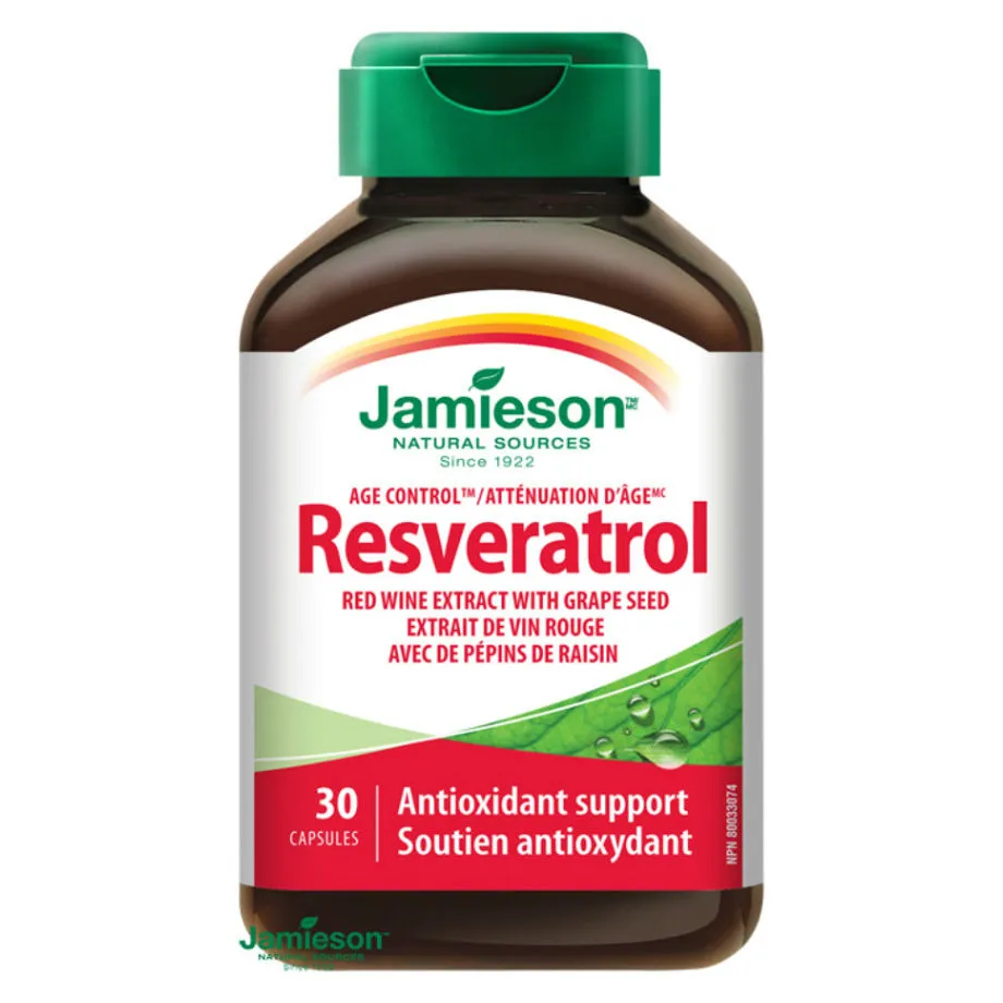 Jamieson Resveratrol, extrakt z hroznových jadérek