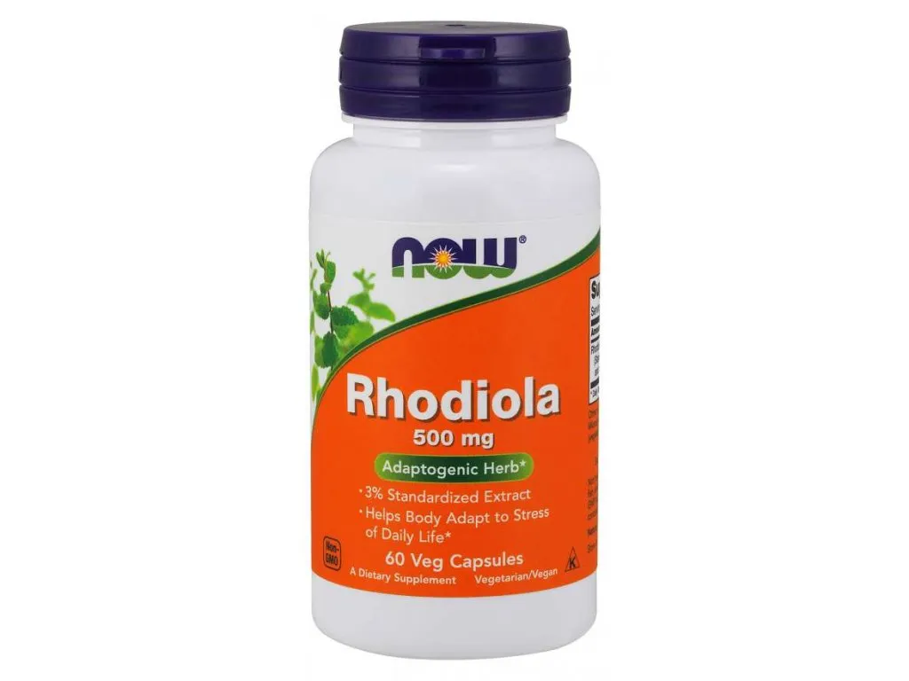 NOW Rhodiola Rosea 500 mg v kapslích