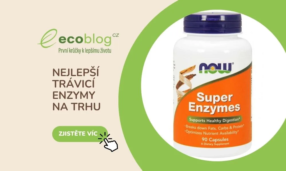 Nejlepší trávicí enzymy 2026: srovnání 7 testovaných doplňků