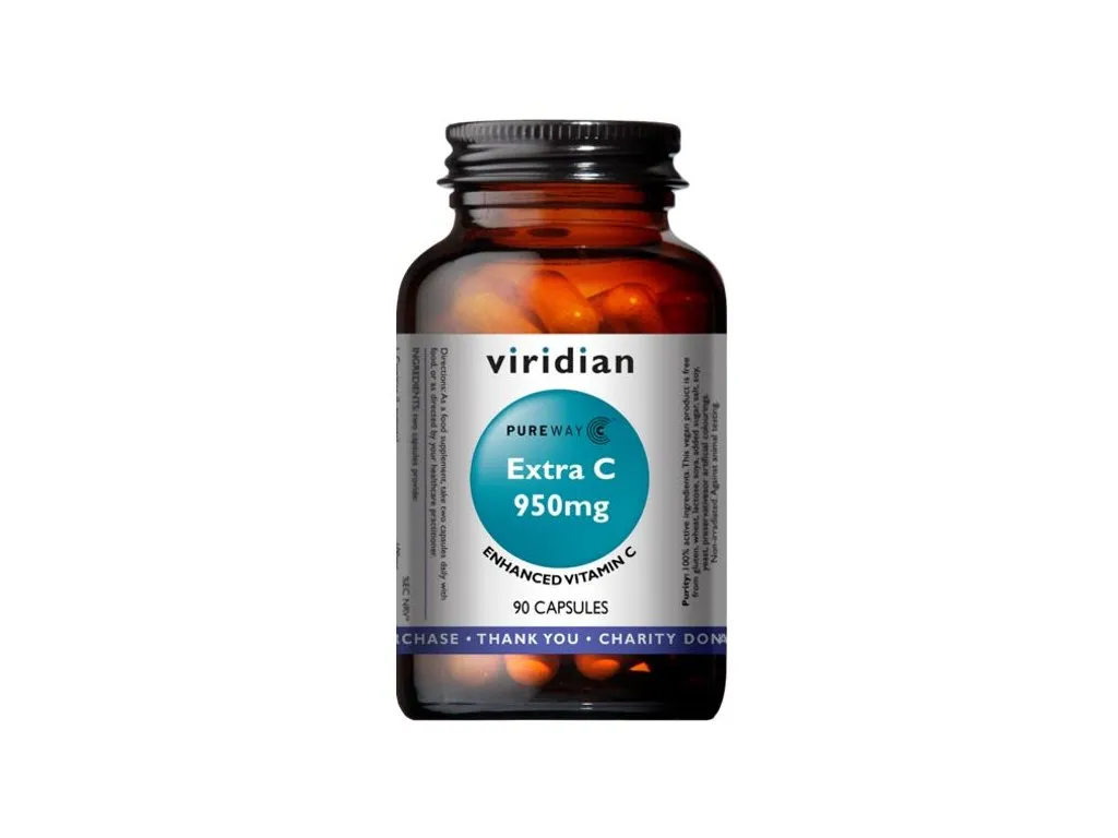 Viridian Extra Vitamín C v kapslích s komplexem Pure-Way