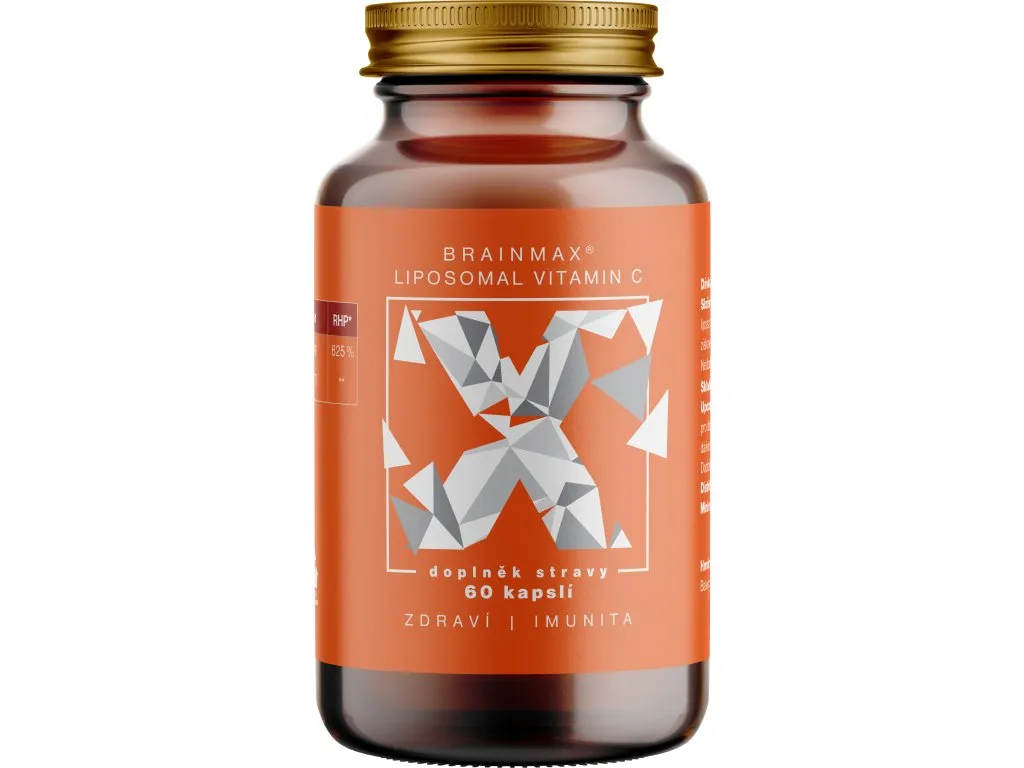 BrainMax lipozomální vitamín C také v kapslové variantě s extraktem ze šípků