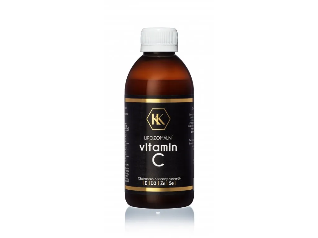 KK lipozomální tekutý vitamín C s vitamínem E