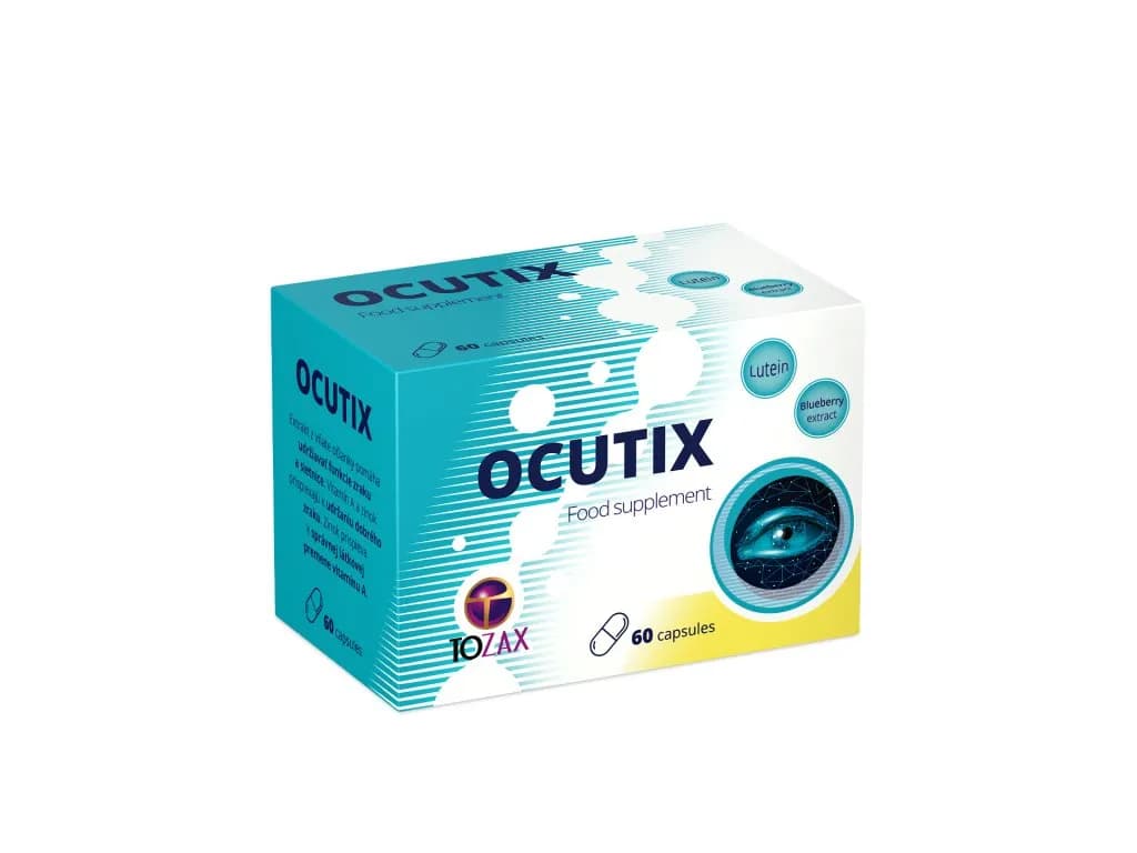 Tozax Ocutix s vysokým obsahem luteinu v kapsli