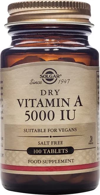 Solgar Vitamin A jako jednosložkový doplněk pro zrak