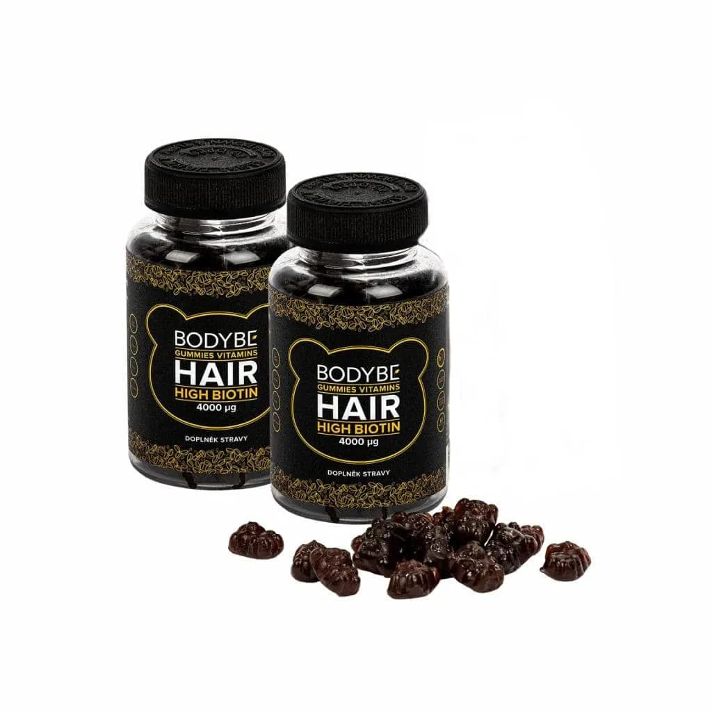 Bodybe Hair Gummies ochucené gumové medvídky na vlasy
