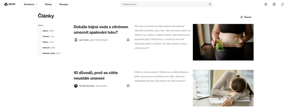 Aktin: Klady a zápory Aktin a Vilgain