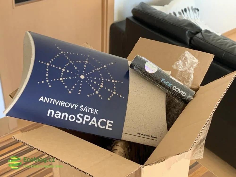 Materiál COOLMAX a nanovlákenná membrána nano šátku nanoSPACE