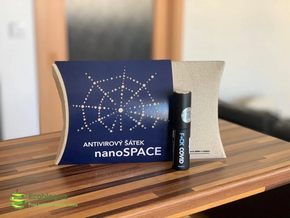 Detail nano šátku nanoSPACE s nanovlákennou membránou a stahovací šňůrkou