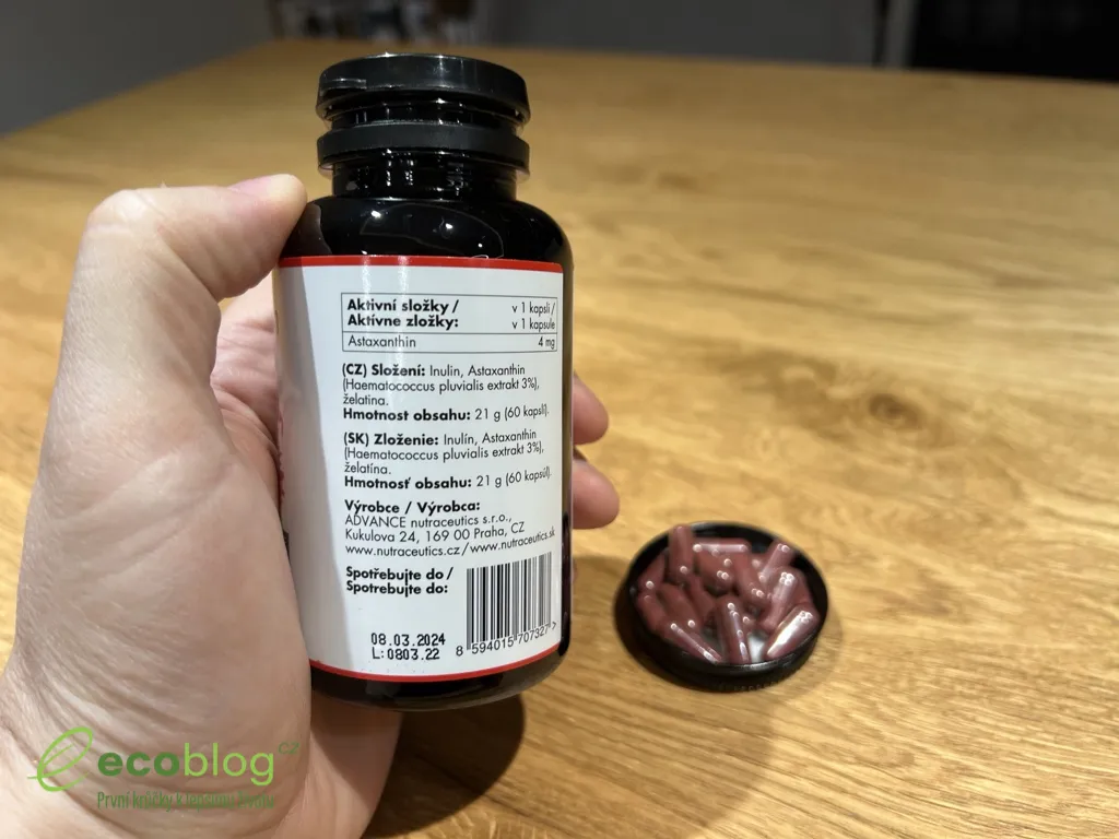 Astaxanthin od ADVANCE Nutraceutics jako součást každodenní rutiny