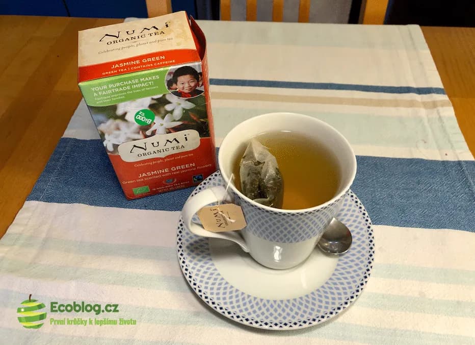Numi bio čaje, ekologické balení sáčků a krabičky
