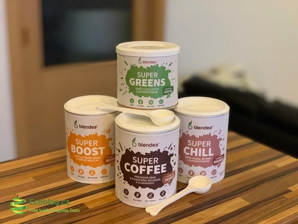 Blendea SuperCoffee, BIO káva s medicinálními houbami a skořicí