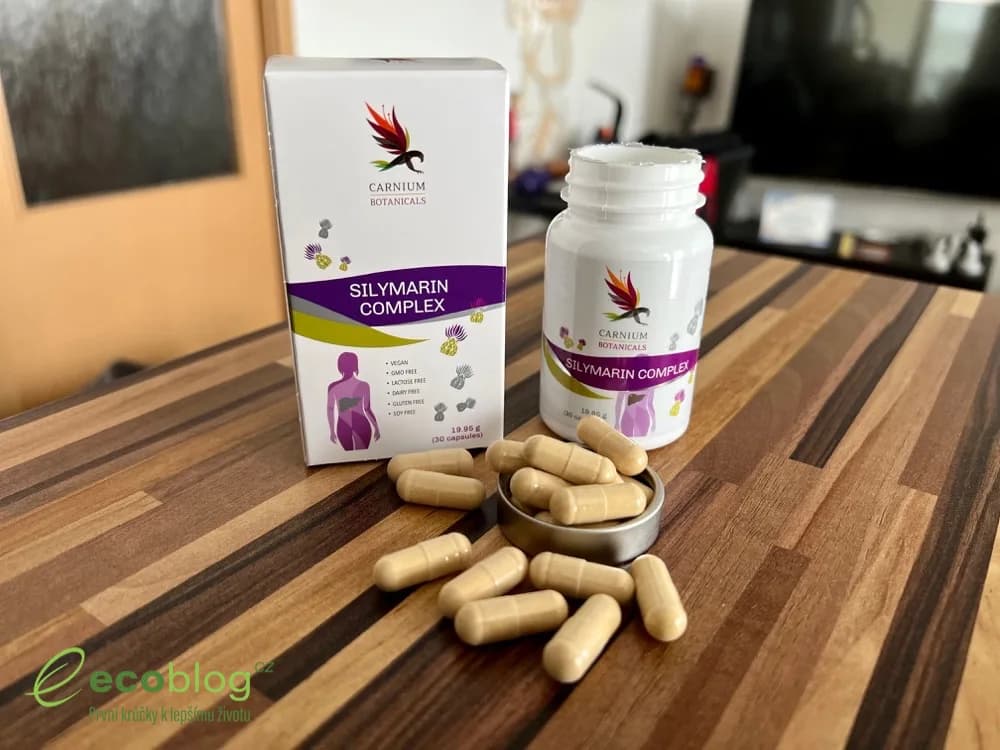 Balení Silymarin Complex od Carnium Botanicals s kapslemi na podporu jater