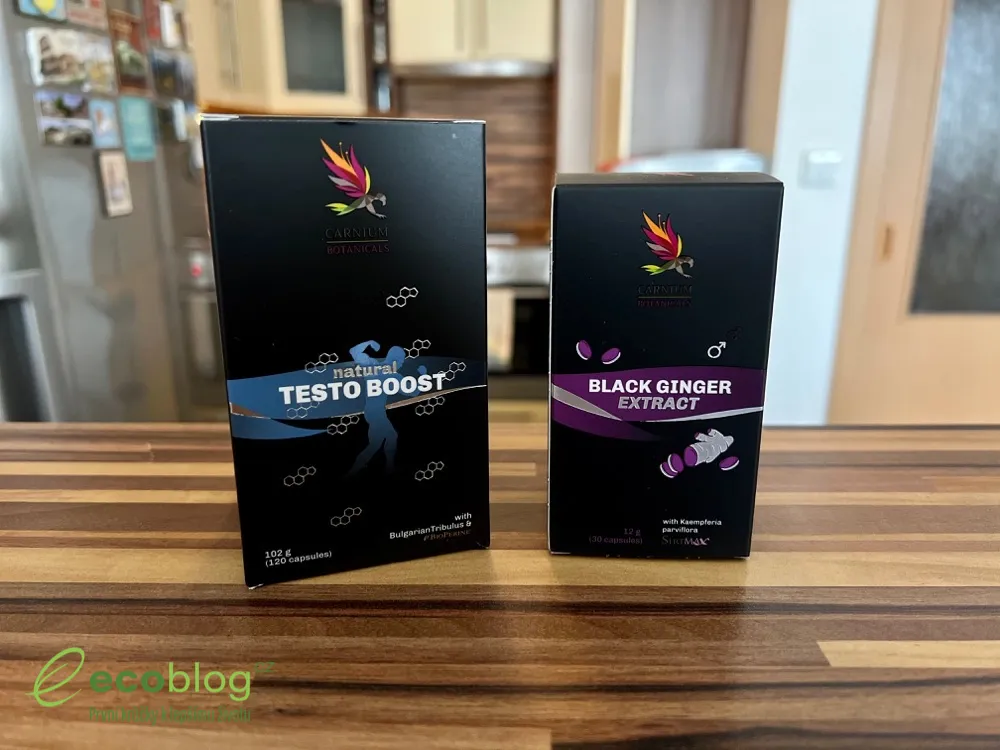 Kapsle Natural Testo Boost od Carnium Botanicals na dlani