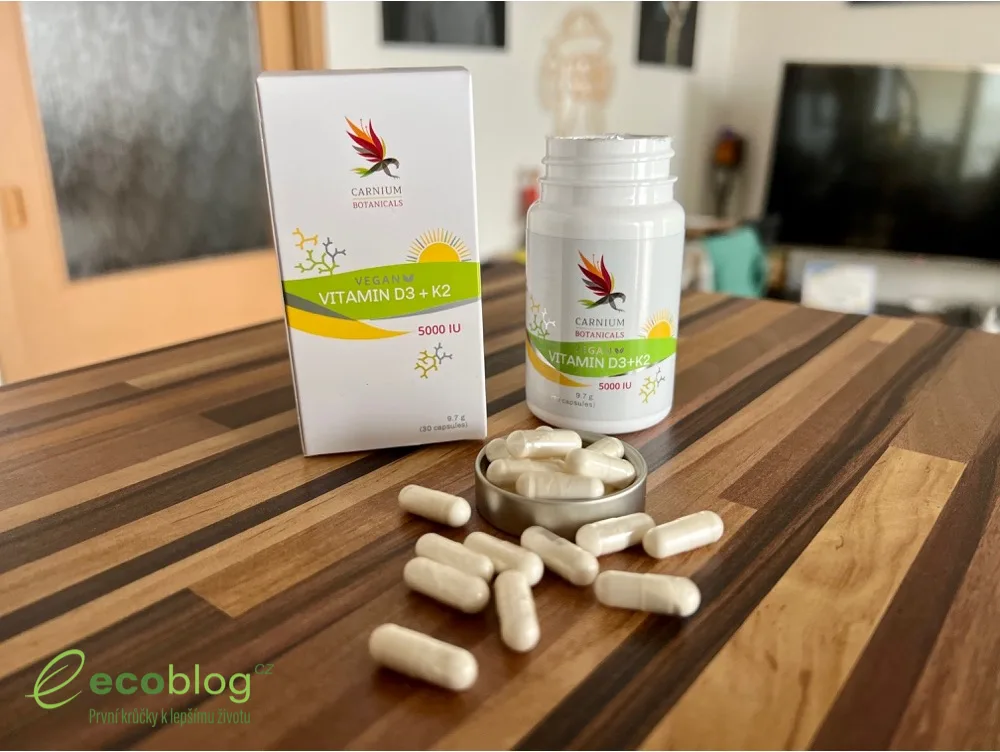 Carnium Botanicals Vitamin D3+K2 recenze: moje zkušenost (2026)