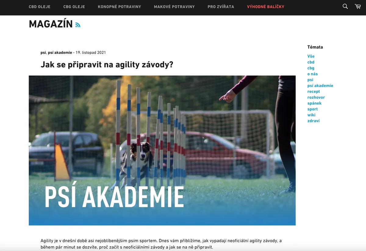 E-shop a magazín CBD Pharma s články o konopí