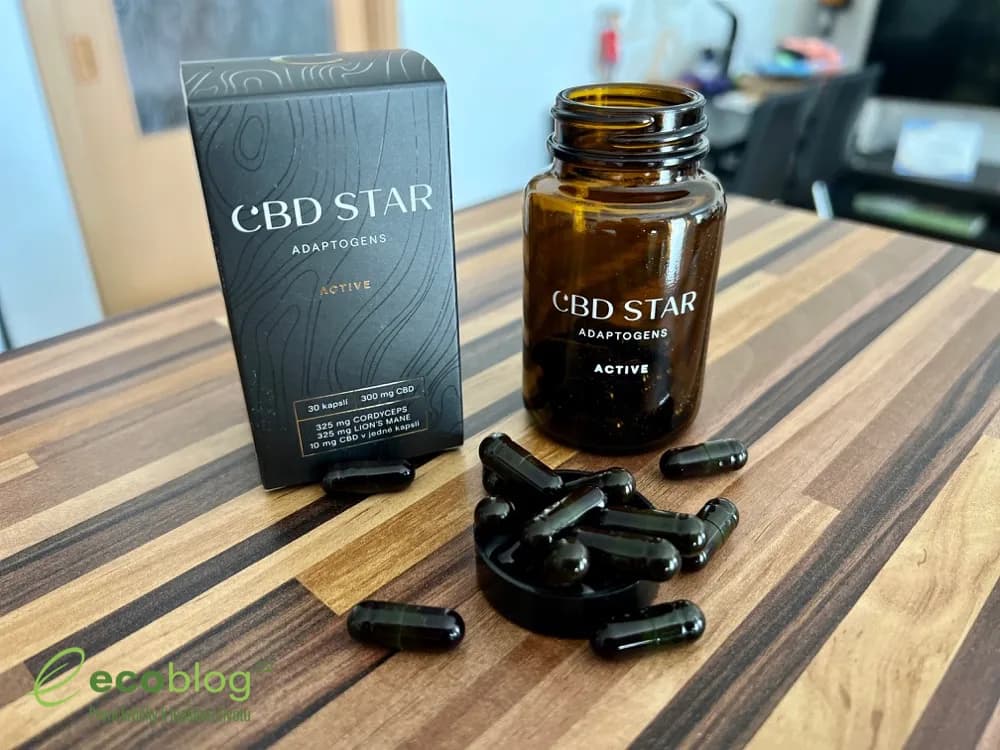 Detail kapslí CBD Star Active Adaptogens
