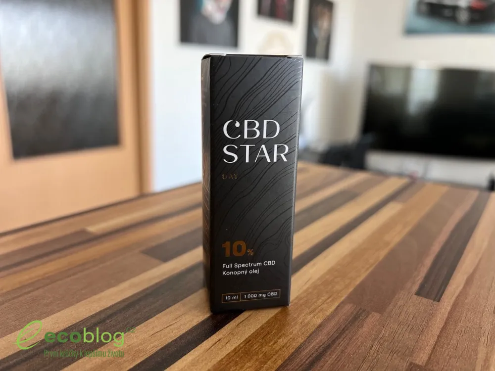 CBD Star olej Day vybalený z krabičky připravený k užití