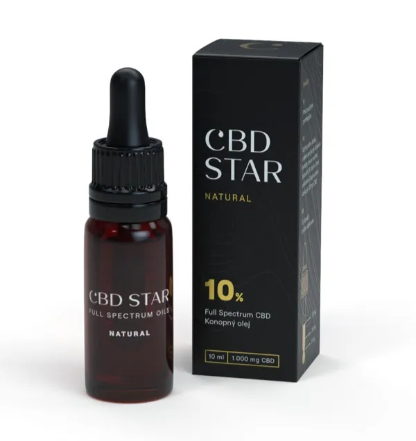 Nabídka 10% CBD Star olejů Natural, Day, Night, Focus a Relax