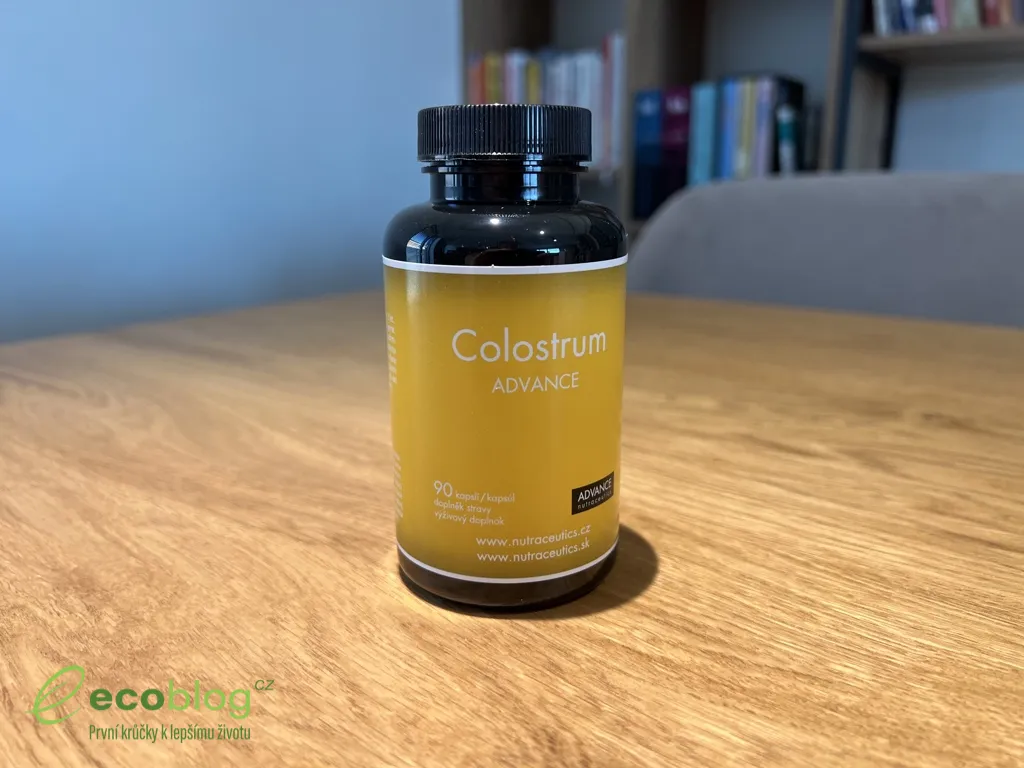 Colostrum ADVANCE Nutraceutics balení 90 kapslí a popis dávkování