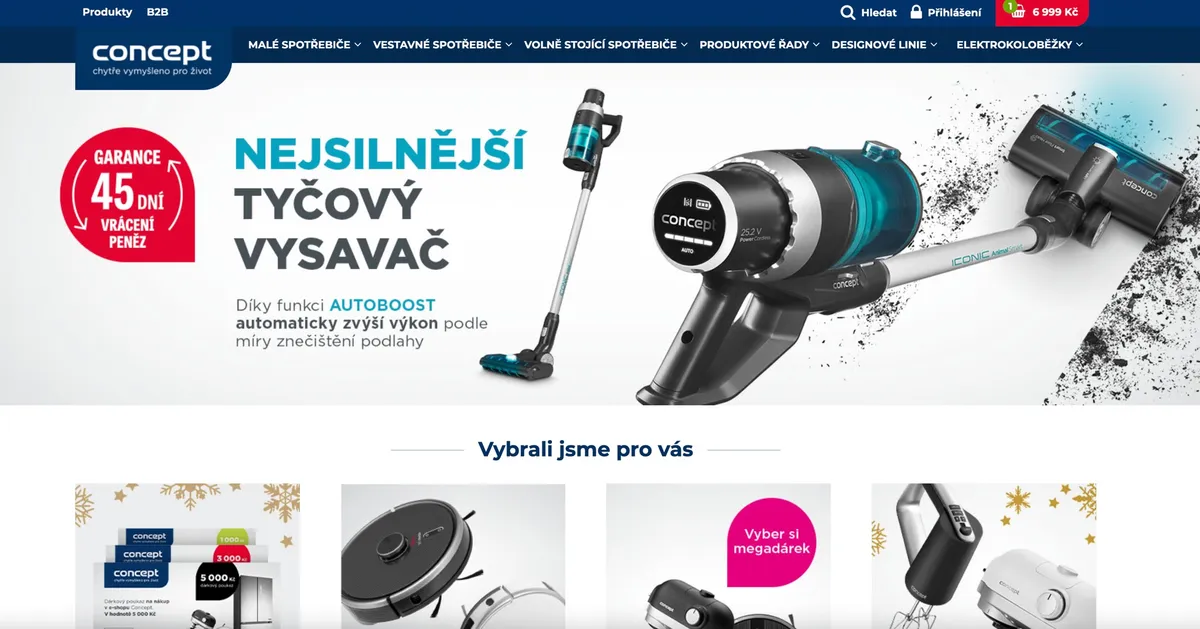 Čistička vzduchu Concept Perfect Air CA2000 vybalená z krabice připravená k testu