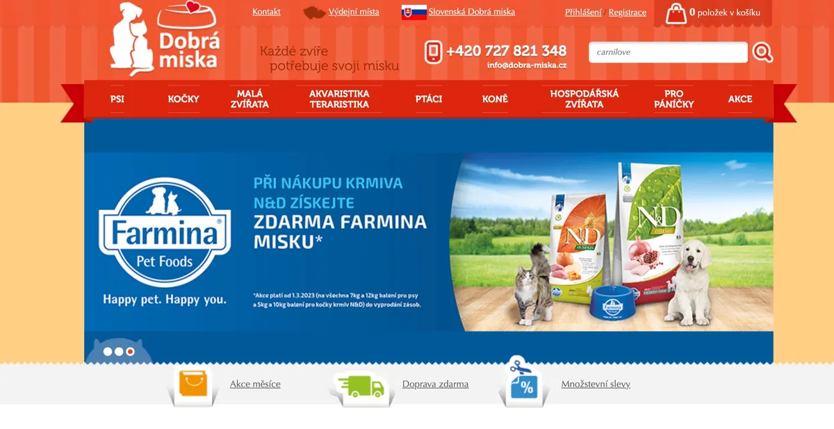 Objednávka z e-shopu Dobrá miska po rozbalení, masové pyré Churu pro psy