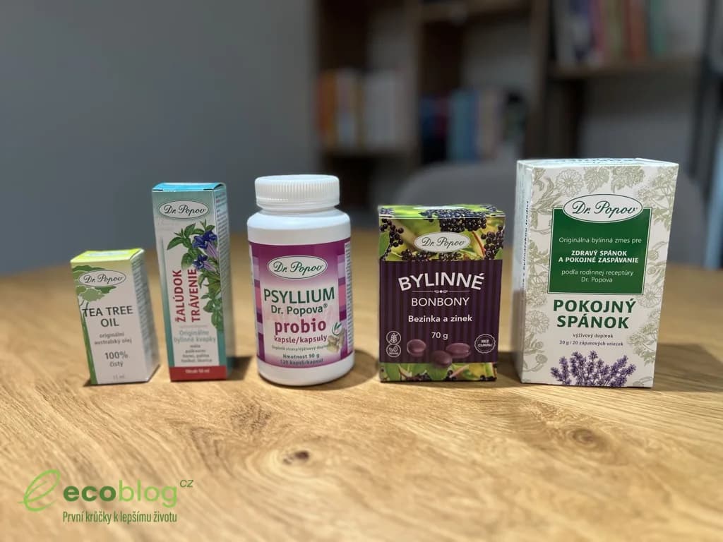 Dr. Popov recenze 2026: test 5 bylinných produktů a moje zkušenost