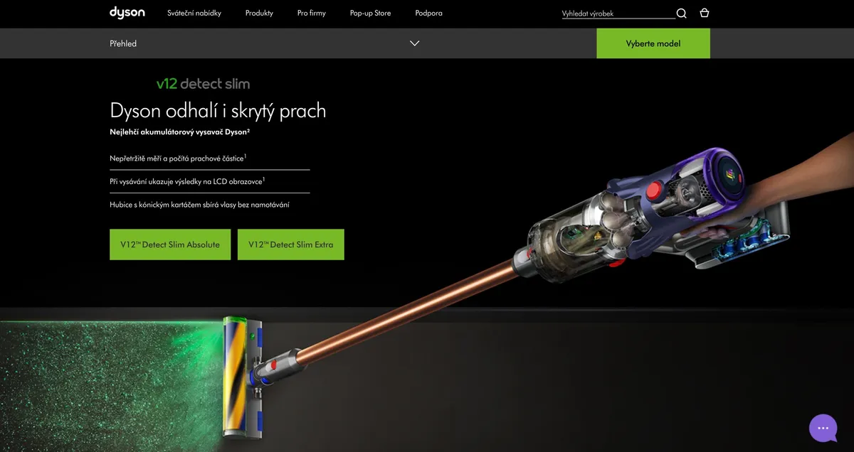 Dyson V12 Detect Slim vysavač, recenze, zkušenost a test
