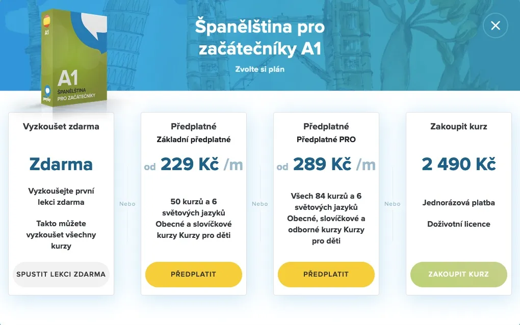 Mobilní aplikace EasyLingo pro studium jazyků na cestách