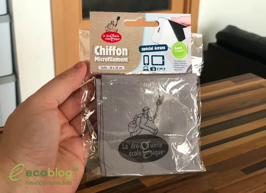 Ecodis hadřík na displeje při čištění obrazovky mobilu na sucho