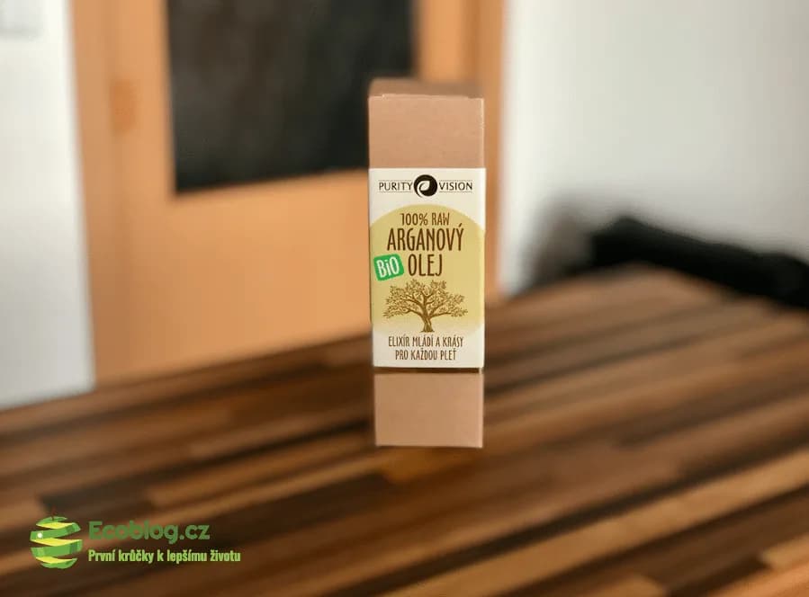 Lahvička BIO arganového oleje Purity Vision na recenzi a testu