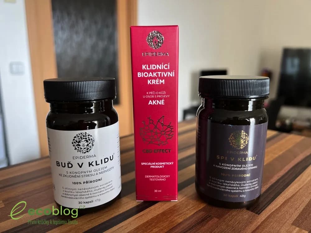Detail textury bioaktivního balzámu Epiderma s CBD a betuldiolem