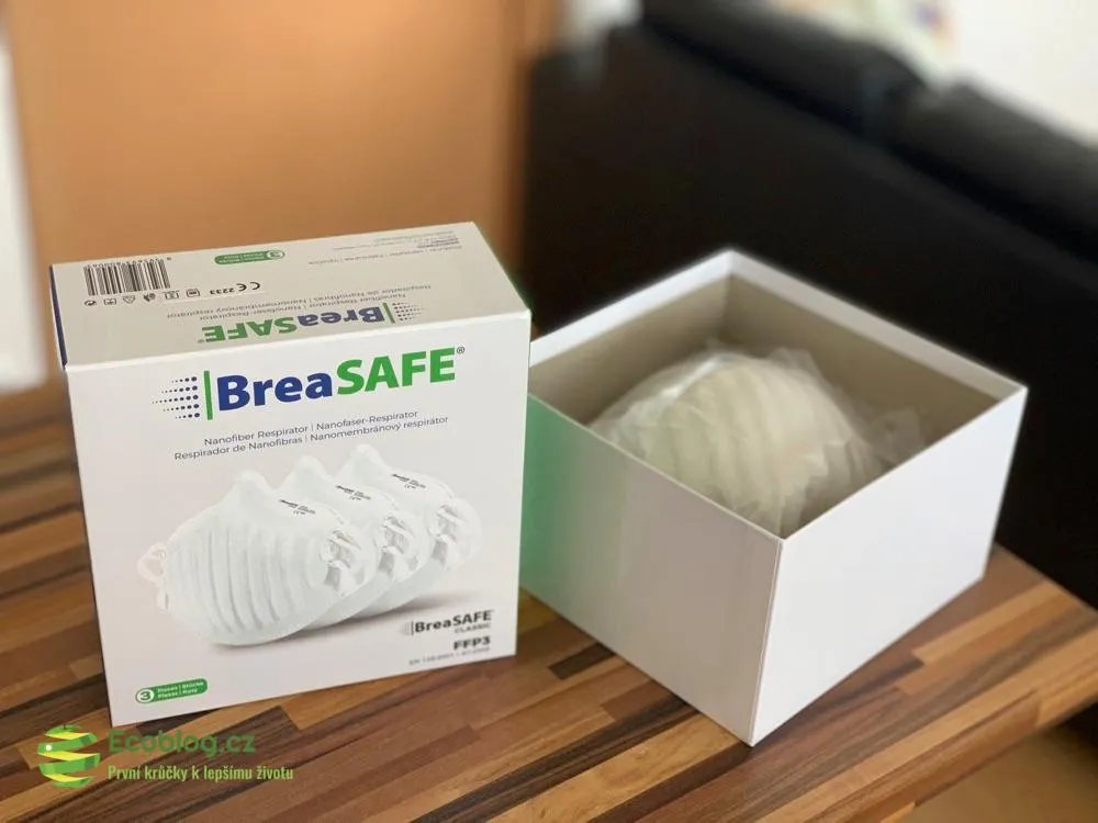 Detail nano FFP3 respirátoru BreaSAFE nanoSPACE