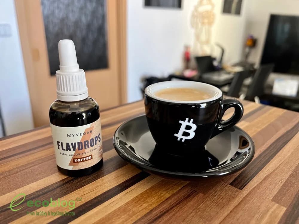 Lahvička aromatických kapek FlavDrops s kapátkem na dochucení jídla