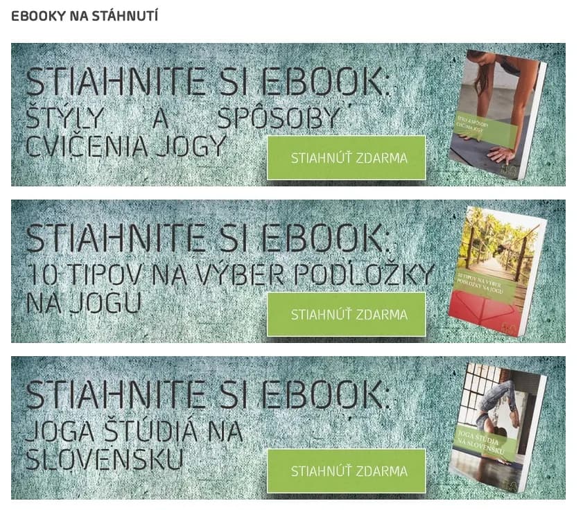 E-shop Flexity, nabídka oblečení a vybavení pro jógu